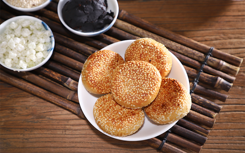 贵州特产安顺百花串熙春麻饼洗沙口味办公室休闲零食